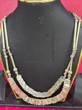 Silver-Tone Multi-Strand Statement Necklace